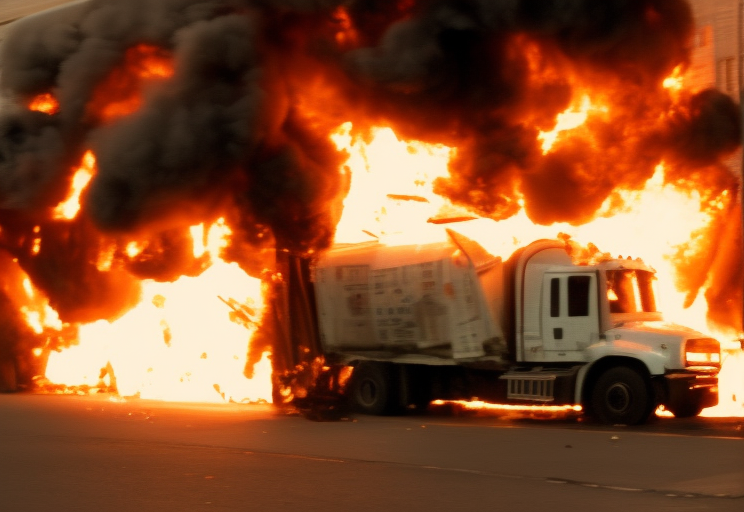 01703-296064954-A garbage truck, explosion artstyle. Photorealistic. Tracking Shot.png